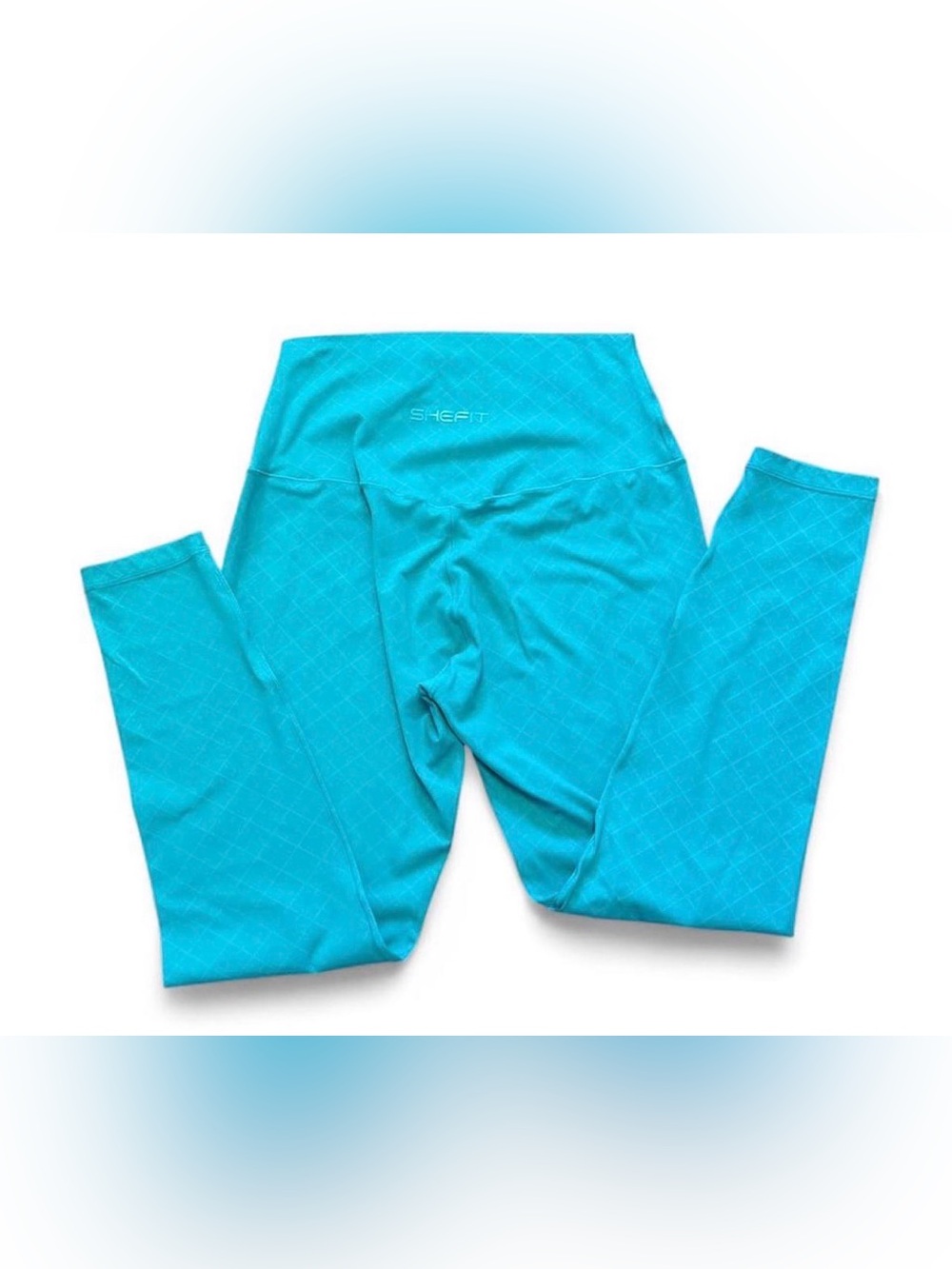 SHEFIT Turquoise High-Waist Performance Leggings Size XL